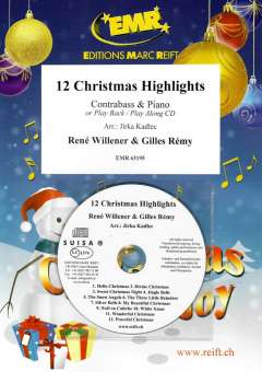 12 Christmas Highlights - Contrabass & Piano or CD Playback / Play Along