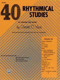 40 Rhythmical Studies: Drum