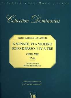 10 Sonaten op.8 für 1-2 Violinen und Bc