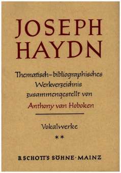 JOSEPH HAYDN : THEMATISCH-BIBLIO-