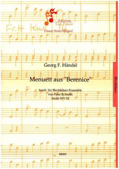 Menuett aus Berenice : für Blechbläser-Ensemble