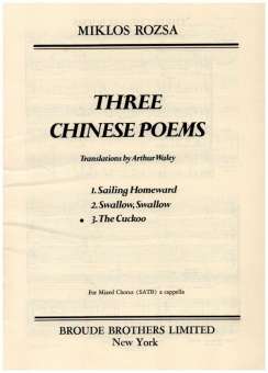 3 Chinese Poems op.35 - The Cuckoo