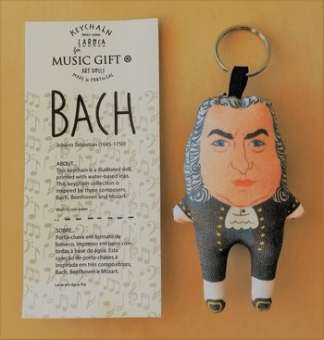 Schlüsselring mit Stofffigur Bach 9 x 5 x 2 cm