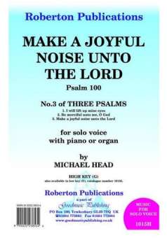 Make a joyful Noise unto the Lord