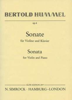 Sonate op.6 : für Violine und Klavier