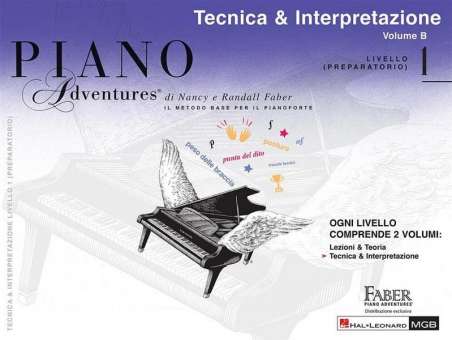 HL00244183 Piano Adventures Livello 1 - Tecnica & Interpretazione preparatorio vol.B -