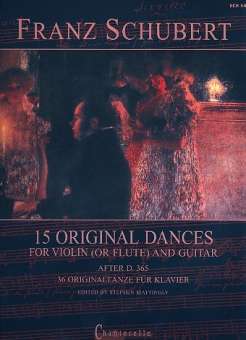 15 Original Dances D365:  for violin (flute)