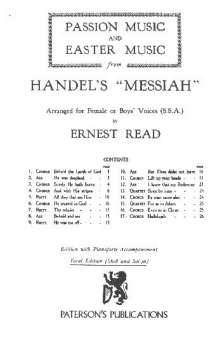 Passion and Easter Music from Messiah