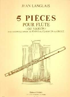 5 pièces pour flûte (violon) et