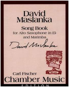 Song Book : for alto saxophone