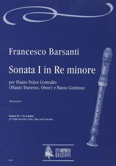 Sonata re minore no.1 per flauto dolce contralto