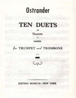 10 Duets on Themes by Handel