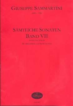 Sämtliche Sonaten Band 7 für Altblocklöte