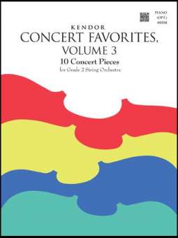 Kendor Concert Favorites, Volume 3 - Piano (opt.)