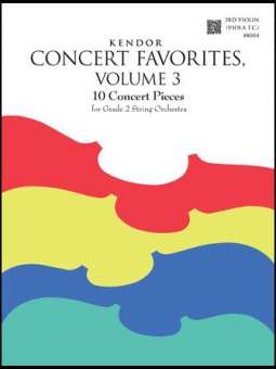 Kendor Concert Favorites, Volume 3 - 3rd Violin (Viola T.C.)