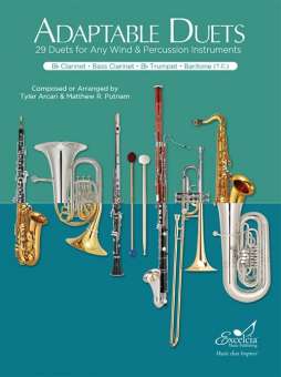 Adaptable Duets - Clarinet, Bass Clarinet, Trumpet, Baritone TC