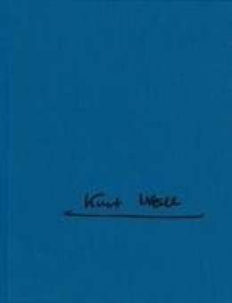 Kurt Weill Edition Serie 4 Band 2 :