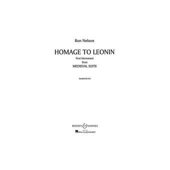 Homage to Leonin  (Medieval Suite Nr. 1)