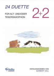 2+2 (24 Duette für Alt- und/oder Tenorsaxophon) - Norbert Voll