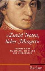 Taschenbuch: "Zuviel Noten, lieber Mozart" - Wolfgang Amadeus Mozart / Arr. Dietrich Klose