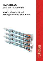 Czardas v. Monti für 4 Klarinetten - Vittorio Monti / Arr. Roland Kreid