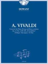 Konzert für Flöte, Streicher und Basso continuo op. 10 Nr. 3, RV 428 "Il Gardellino" in D-Dur - Antonio Vivaldi