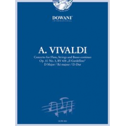 Konzert für Flöte, Streicher und Basso continuo op. 10 Nr. 3, RV 428 "Il Gardellino" in D-Dur - Antonio Vivaldi