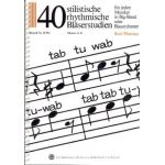 40 stilistische, rhythmische Bläserstudien - Stimme in B (Trp., T.-Sax., B-Klar., Bassklar., Bb-Tuba) - Karl Pfortner