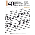 40 stilistische, rhythmische Bläserstudien - Stimme in C (Posaune) -Karl Pfortner