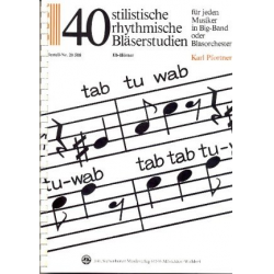 40 stilistische, rhythmische Bläserstudien - Stimme in Es (Horn) - Karl Pfortner