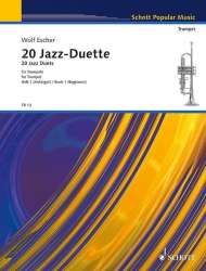 20 Jazz-Duette  für Trompeten Heft 1 - Online Material Audio - Wolf Escher