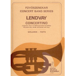 Concertino for Piano Solo, Winds, Percussion & Harp - Set Parts - - Kamillo Lendvay