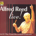 CD 'Alfred Reed Live! Vol. 6 - The final recorded'
