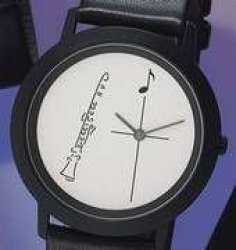 Armbanduhr Black "Klarinette"