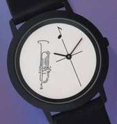 Armbanduhr Black "Trompete"