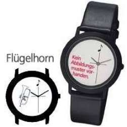Armbanduhr Black "Flügelhorn"