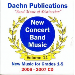 CD "Band Music of Distinction Volume 11" (New Music for Grades 1-5)