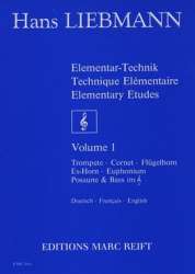 Elementar-Technik / Technique Elémentaire / Elementary Etudes Vol. 1 - Hans Liebmann