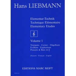 Elementar-Technik / Technique Elémentaire / Elementary Etudes Vol. 1 - Hans Liebmann