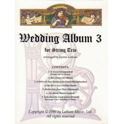 Wedding 3 Trio - Score - William P. Latham