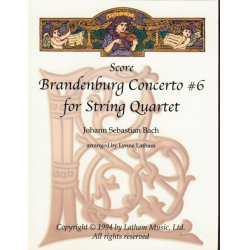 Brandenburg 6  - Score - Johann Sebastian Bach / Arr. William P. Latham