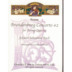 Brandenburg 2 - Score - Johann Sebastian Bach / Arr. William P. Latham