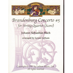 Brandenburg 5 - Score - Johann Sebastian Bach / Arr. William P. Latham