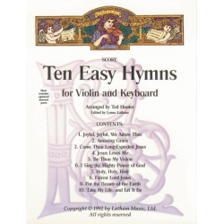 10 Easy Hymns - Violin - Hunter