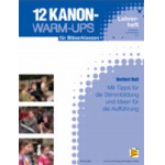 12 Kanon-Warm-Ups Lehrerheft (Bb Stimme, Kommentare, CD) - Norbert Voll