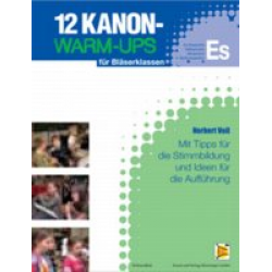 12 Kanon-Warm-Ups Eb Stimme (Es-Klr, Altklr, Altsax, Baritonsax) - Norbert Voll