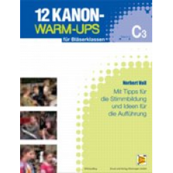 12 Kanon-Warm-Ups C3 Stimme (Tuba C) - Norbert Voll