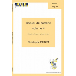 Recueil de batterie, volume 4 - Christophe Merzet