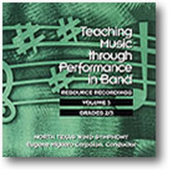 CD "3 CD Set: Teaching Music Through Performance in Band, Vol. 03" - Grade 2-3 - North Texas Wind Symphony / Arr. Eugene Migliaro Corporon