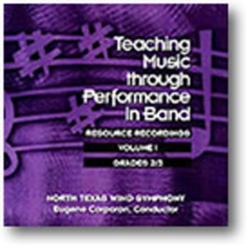 CD "3 CD Set: Teaching Music Through Performance in Band, Vol. 01" - Grade 2-3 - North Texas Wind Symphony / Arr. Eugene Migliaro Corporon
